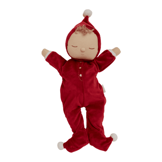 Olli Ella Lullaby Dozy Dinkum in Custard/Red