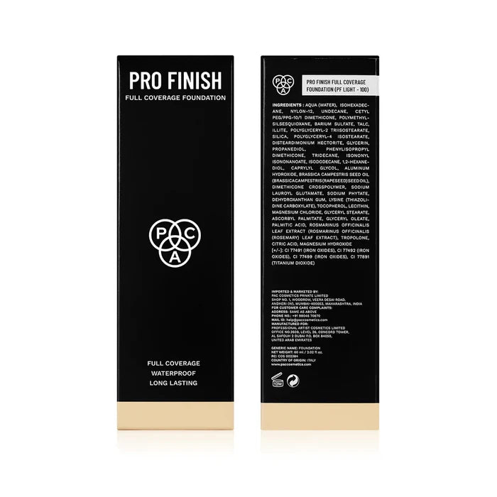 PAC PRO FINISH FULL COVERAGE FOUNDATION