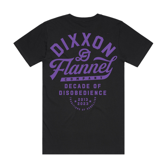 Pastime T-Shirt -  Black & Purple