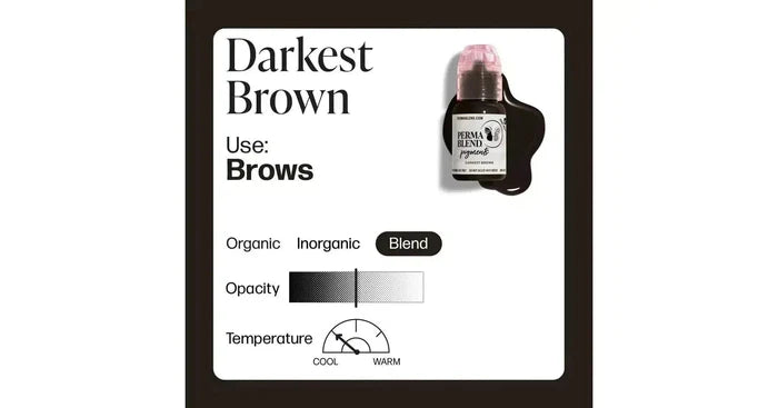 Perma Blend Brow Pigment - Darkest Brown (0.5oz.)