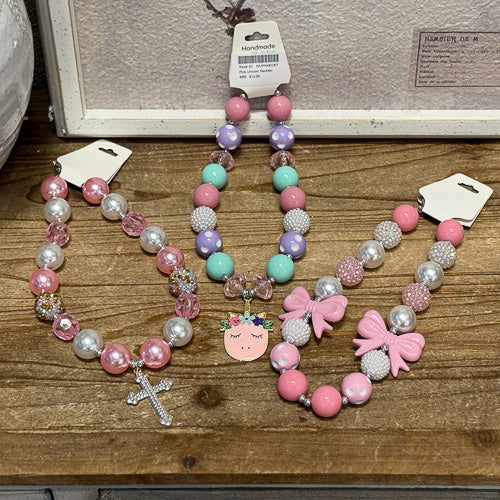 Pink Chunky Necklace