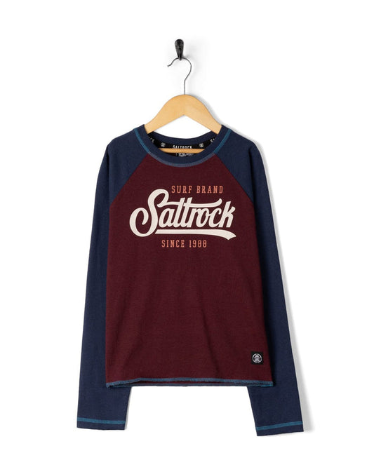 Pitcher Kids Long Sleeve T-Shirt in Dark Purple