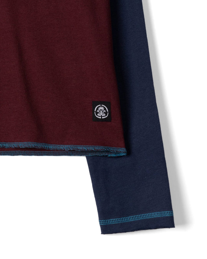 Pitcher Kids Long Sleeve T-Shirt in Dark Purple