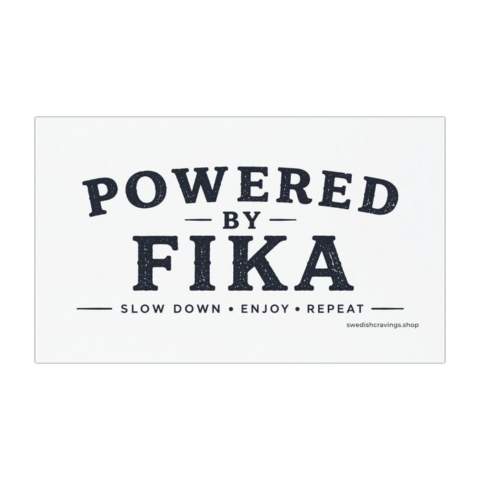 Powered by Fika™ Car Magnet – Premium Scandinavian Lifestyle Car Magnet