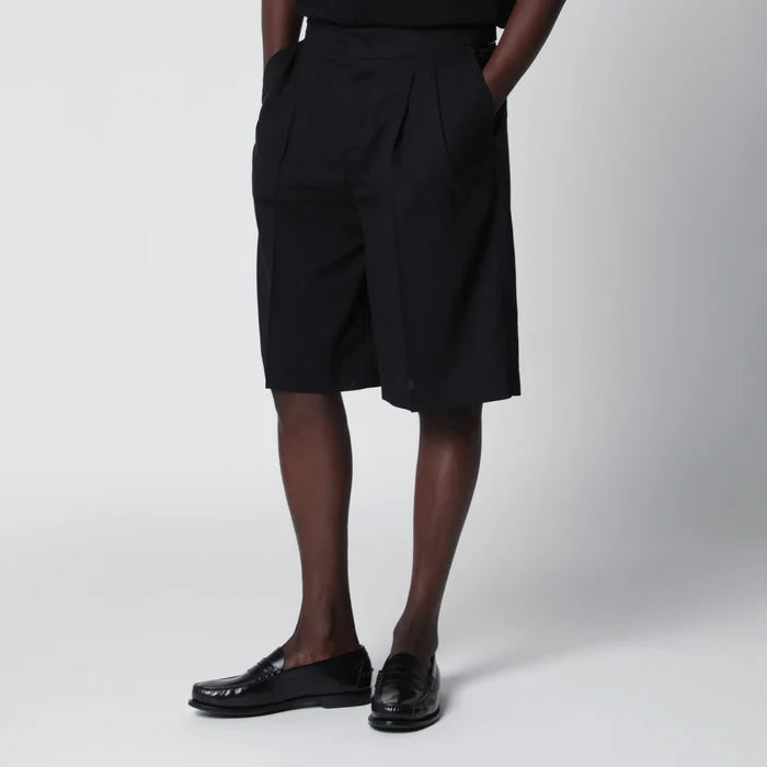 PT Torino - Black cotton Bermuda shorts Brand Apparel & Accessories > Clothing > Shorts