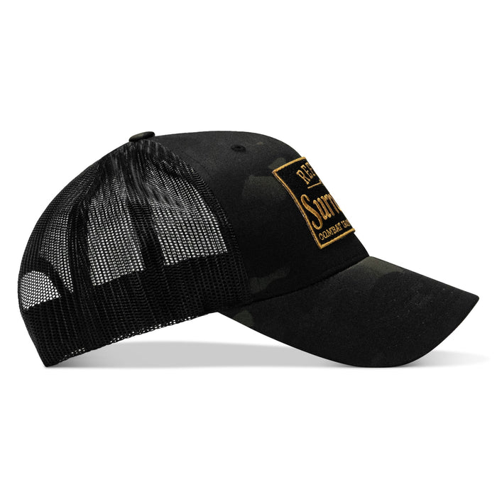 Refuse To Surrender Black/Gold Patch Snapback HAT