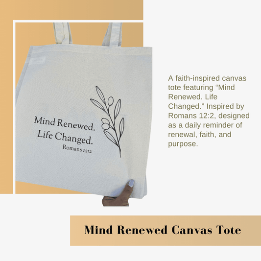 Mind Renewed Canvas Tote - RENAVE Co.