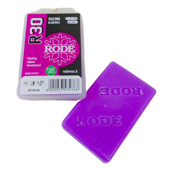A product picture of the Rode R30 RACING GLIDER VIOLET MELT WAX (-3C/-10C)