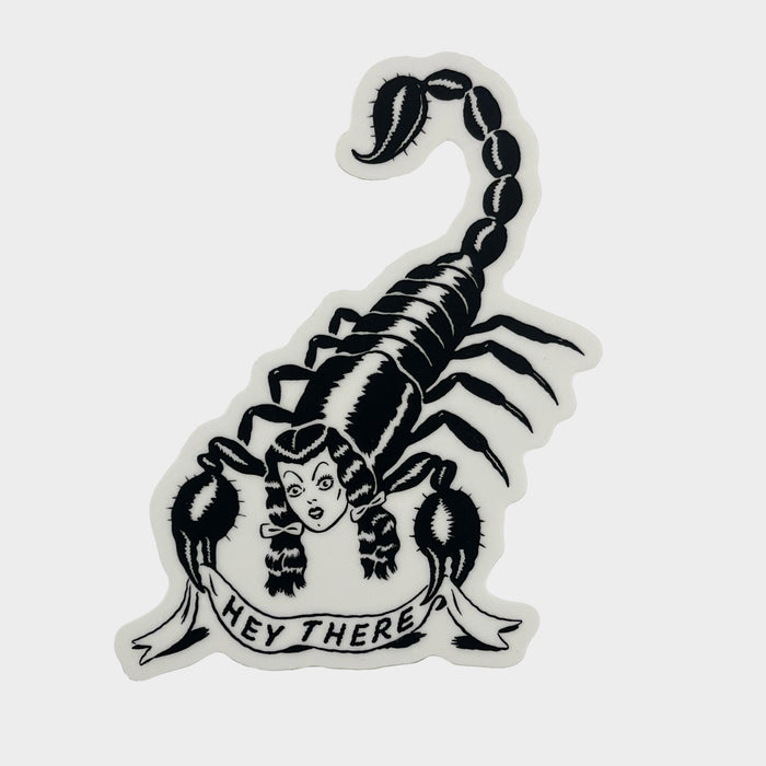 (Ryan Heshka) HeyThere Scorpion Sticker