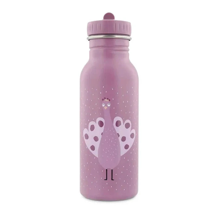 Animal Print Stainless Steel Kids' Water Bottle With Sipper Lid - 500ml