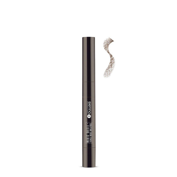 Sienna X Sculpting Brow Pencil + Fixing Serum - Warm Brunette - Example Shown