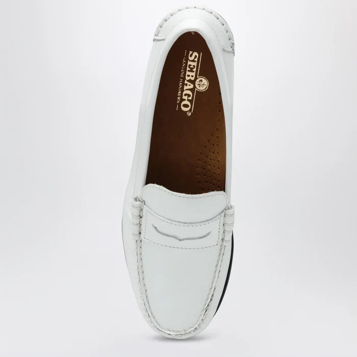 Sebago - Danielle white leather loafers Brand Apparel & Accessories > Shoes