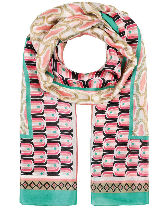 Shauna Patterned Viscose Scarf - Country Collection