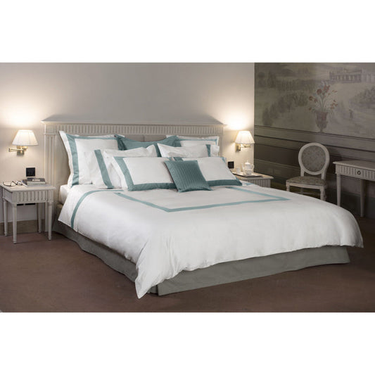 Signoria Aida 300tc Sateen Bed Collection - Wilton Blue