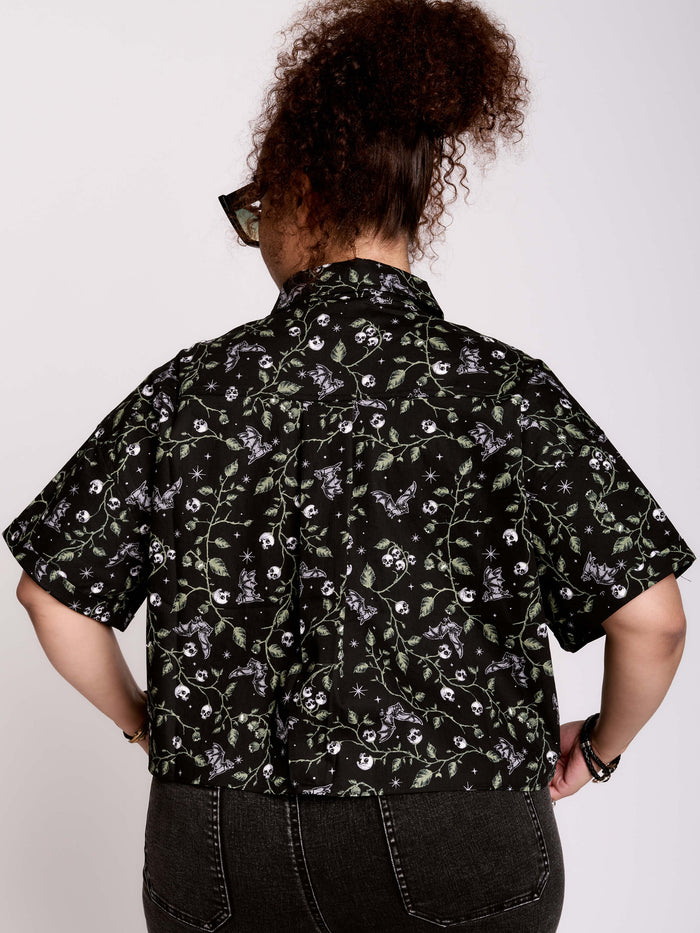 Skull Ivy Cropped Shirt