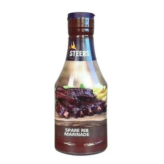 700ml bottle of Steers Marinade Spare Rib barbecue sauce for grilling and marinating