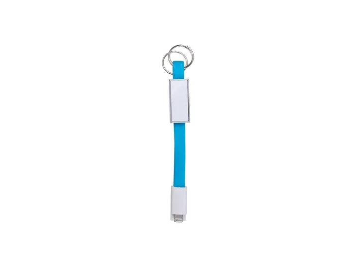Sublimation Portable Data Cable Keychain (Small, Blue)
