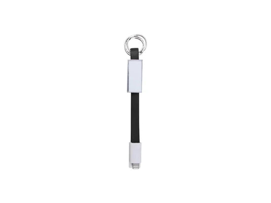 Sublimation Portable Data Cable Keychain(Small,Black)