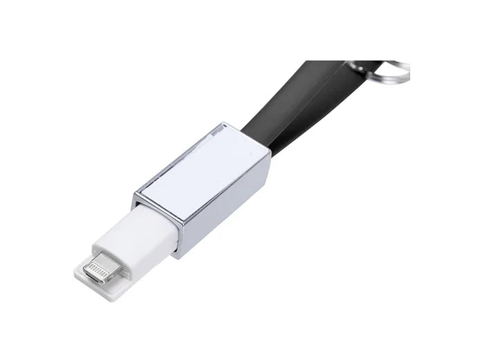 Sublimation Portable Data Cable Keychain(Small,Black)