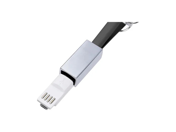 Sublimation Portable Data Cable Keychain(Small,Black)