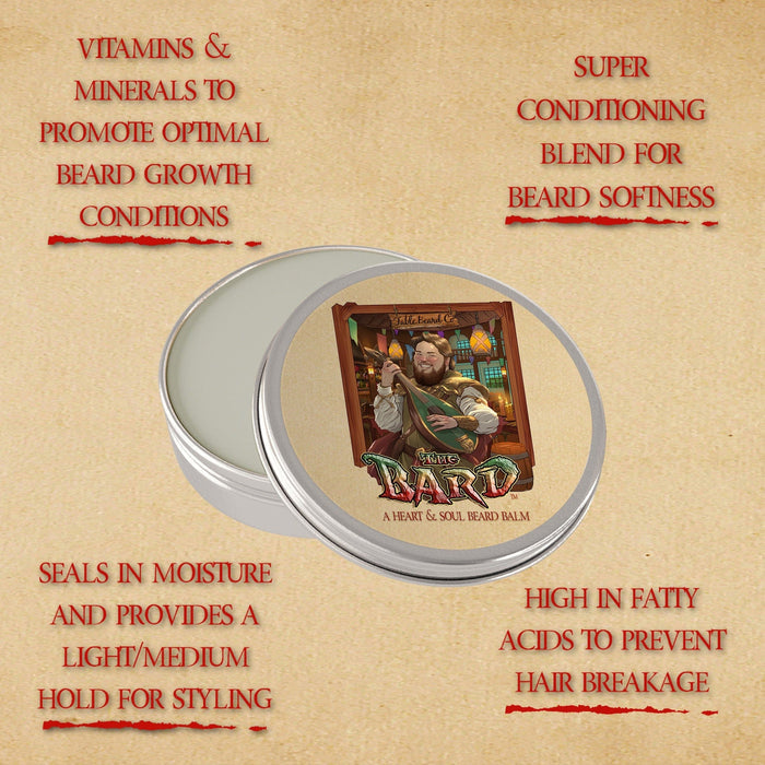 The Bard - Beard Oil & Balm Kit - All Spice, Aged Dark Rum, and Black Sea Salt