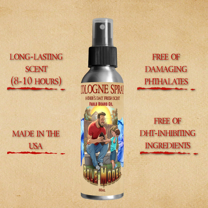 The Role Model - Cologne - Leathery Woods, Bergamot Spice Cologne, and Herbal Sage Musk