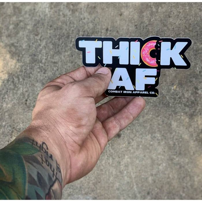 Thick AF Donut Decal Sticker