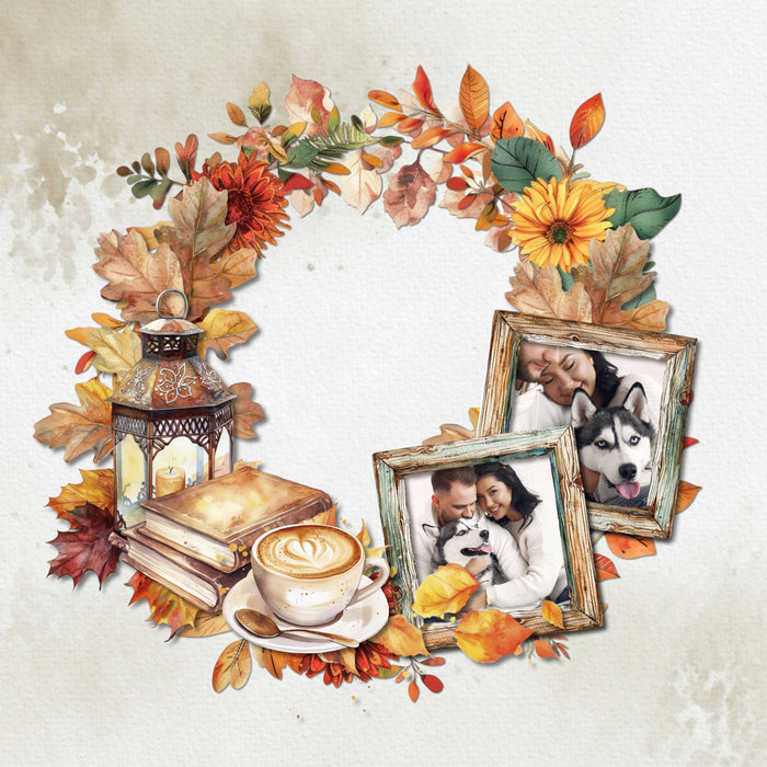 Add these beautiful watercolor wreaths by Lucky Girl Creative digital art to all your seasonal digital scrapbooking pages, albums, holiday greeting cards, and wall decor! Each wreath is 10" wide but can be re-sized to fit your project. Elements include flowers and greenery from winter, spring, summer, and winter. TIP: Try layering the various wreaths to create a new look every time. Add photos and additional embellishments for a stunning page layout!