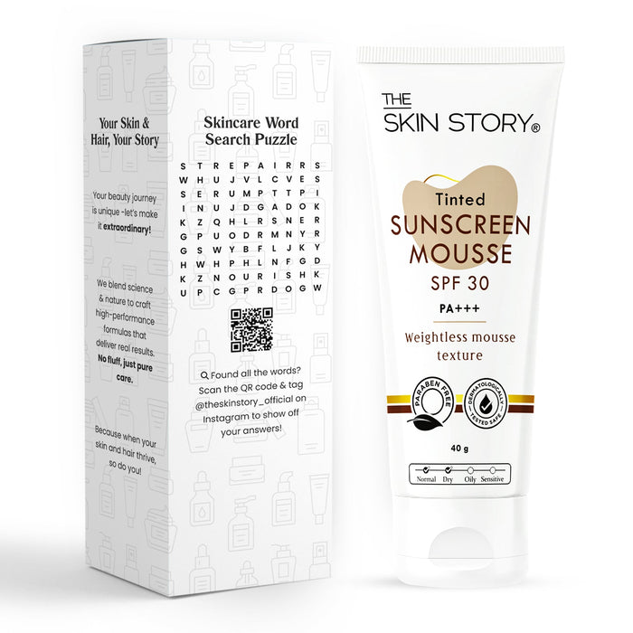 Tinted Sunscreen Mousse SPF 30 - The Skin Story - Sunscreen