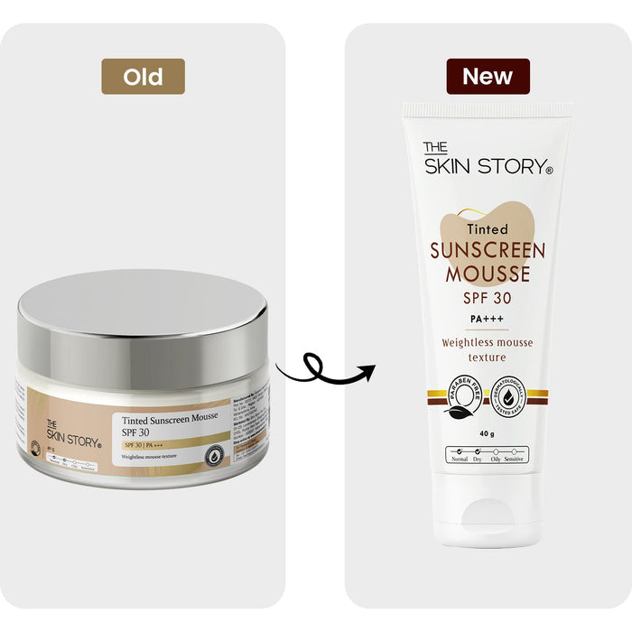 Tinted Sunscreen Mousse SPF 30 - The Skin Story - Sunscreen