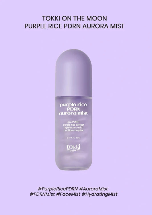 [TOKKI ON THE MOON] Purple Rice PDRN Aurora Mist 85ml
