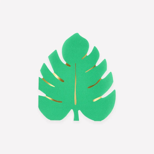 Tropical Leaf Napkins (X 16)