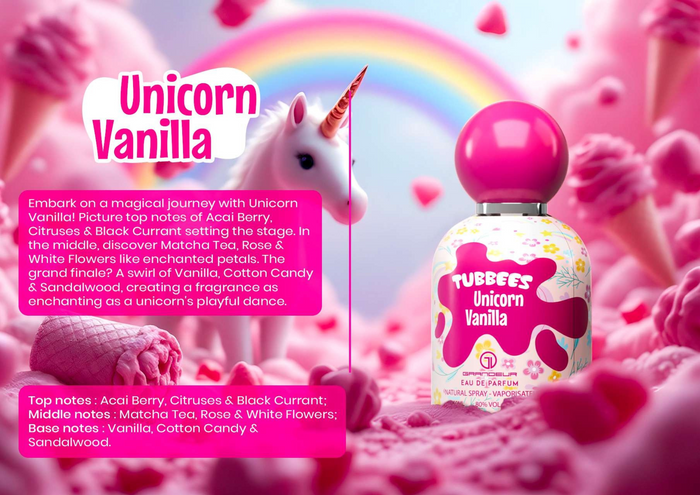 Tubbees Unicorn Vanilla By Grandeur Eau De Parfum 1.7 FL OZ Kids