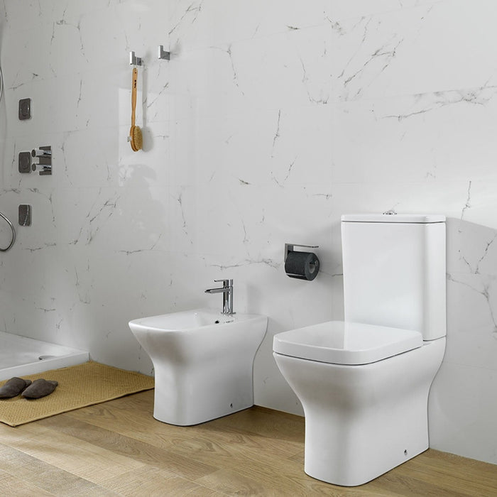 Urban C Chrome Roll Holder With Cover Bathroom Accessories Noken by Porcelanosa