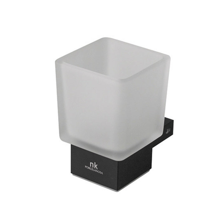 Urban C Wall Mounted Tumbler Holder - Black Bathroom Accessories Noken by Porcelanosa