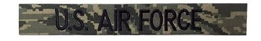 "U.S. AIR FORCE" Velcro Chest Name Tapes