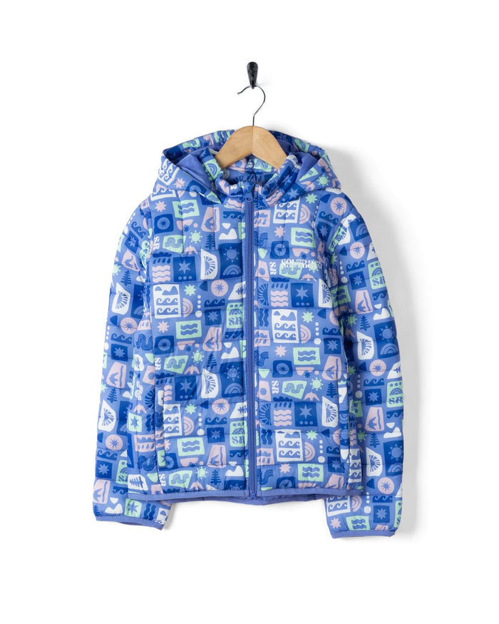 Venture Kids Water Resistant Padded Jacket in Blue
