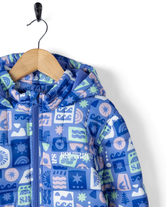 Venture Kids Water Resistant Padded Jacket in Blue