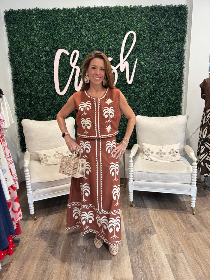 Victoria Dunn Maura Blouse in Copper Grove