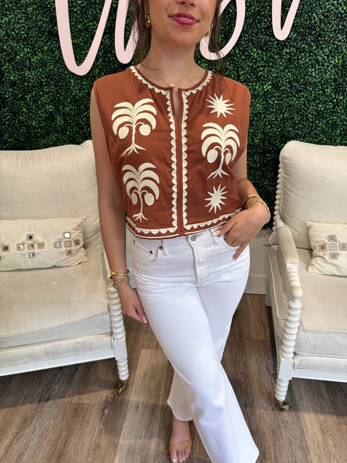 Victoria Dunn Maura Blouse in Copper Grove
