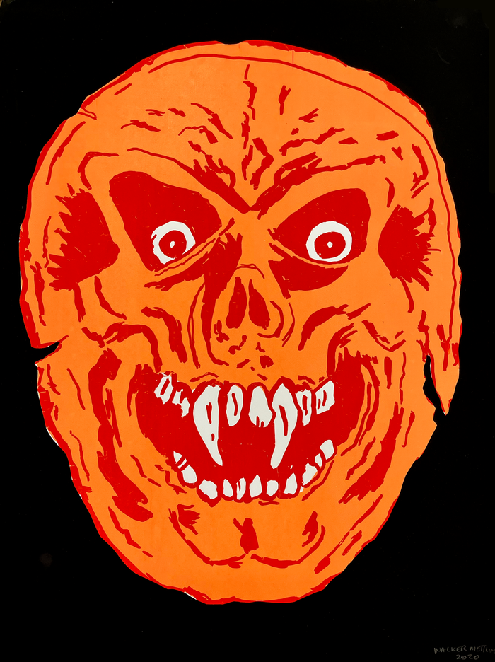 (Walker Mettling) Orange Skull
