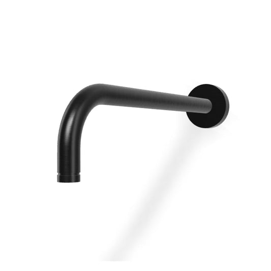 Wall Mounted Shower Arm 30cm - Brushed Black Chrome Shower Parts Fima