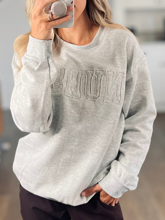 WARRIOR Applique Custom Sweatshirt Preorder // ships in 1-2 weeks
