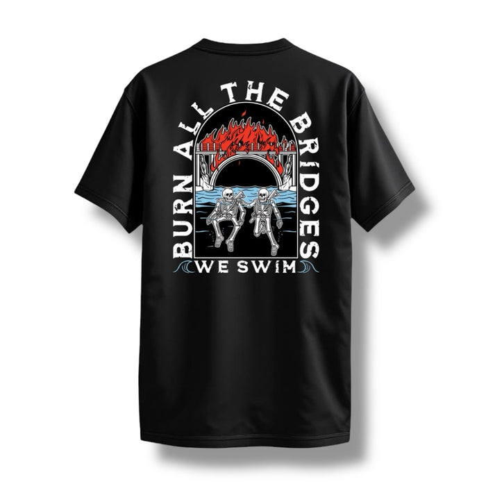 "WE SWIM" TEE (BLACK)