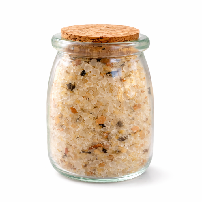 Whispering Woods Bath Salts - 6.5 oz | Herbal Bath Soak with Chamomile & Rosemary - Jarful House