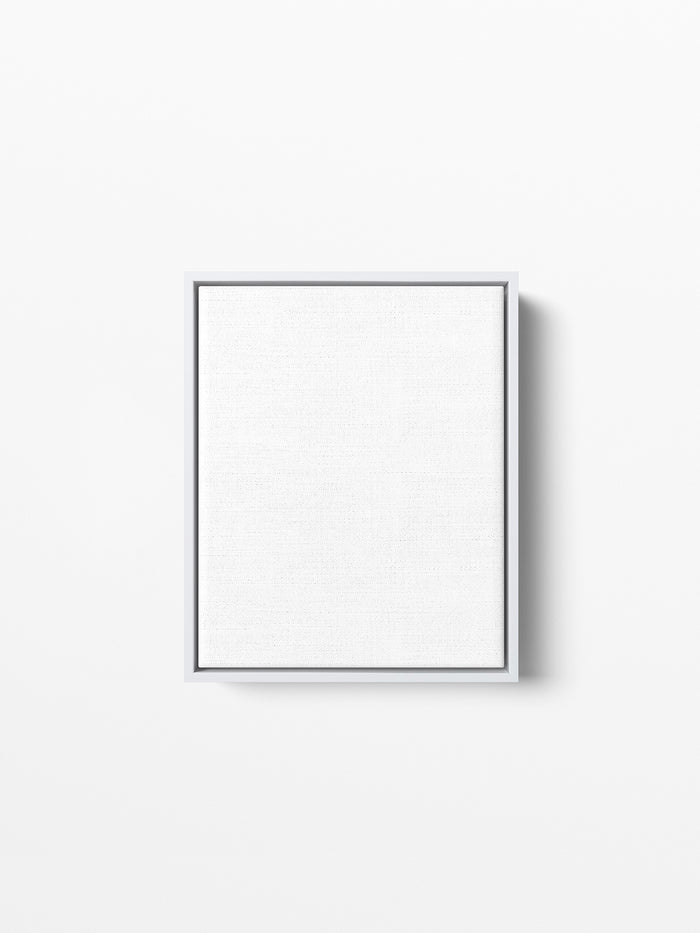 White Wood Floating Canvas Frame, 8x10 in | 20x25 cm