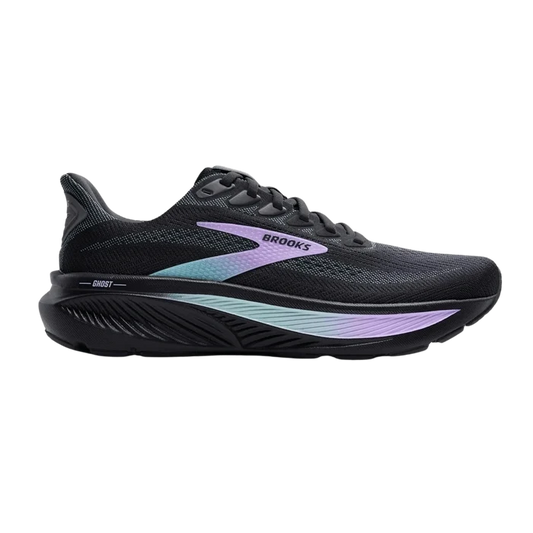 Women's Brooks Ghost 17 in Grey/Purple