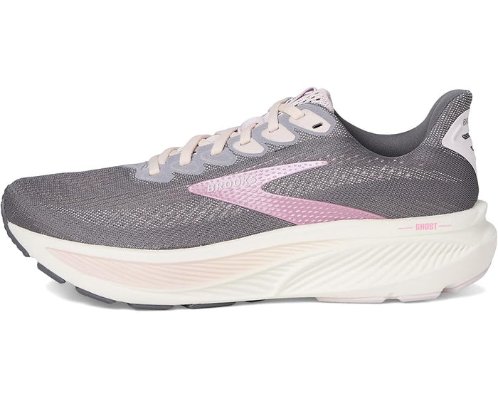 Women's Brooks Ghost 17 in Poppy Seed/Pink