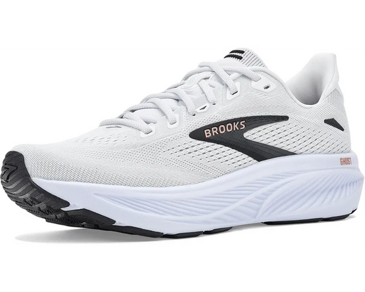 Women's Brooks Ghost 18 in White/Black