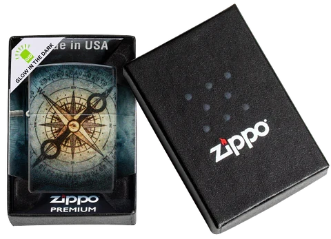 Zippo Nautical Compass Ghost Design - 48562
